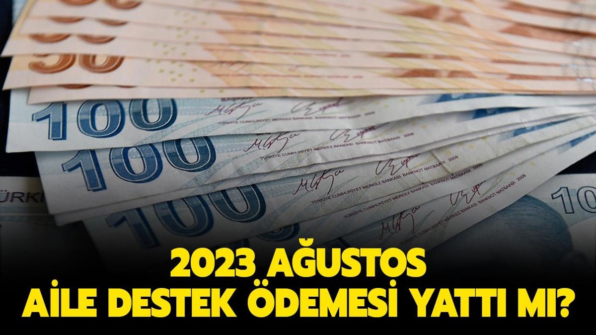 Austos 2023 Aile destek demesi ne zaman yatacak" Aile destek program paras son durum