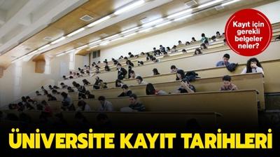 niversite kayt iin gerekli belgeler neler 2023? niversite kaytlar ne zaman balyor? 