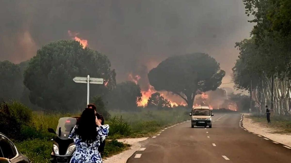 Fransa'da kan yangnda yaklak 500 hektar alan kl oldu