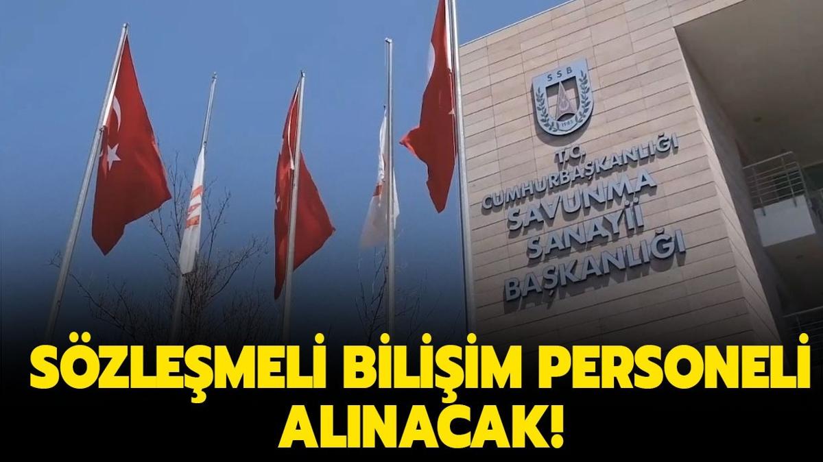 Savunma Sanayii Başkanlığı'na Sözleşmeli Bilişim Personeli Alınacak!