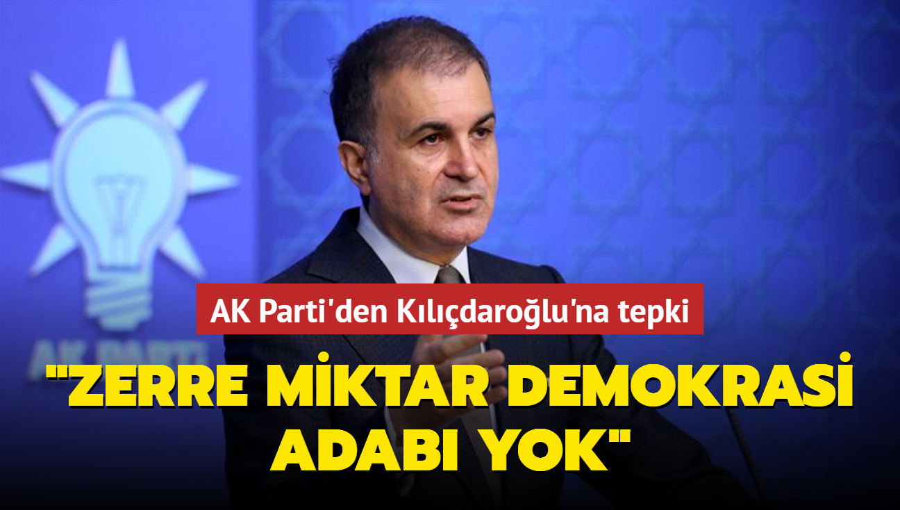 AK Parti Szcs mer elik'ten Kldarolu'na tepki: Zerre miktar demokrasi adab yok