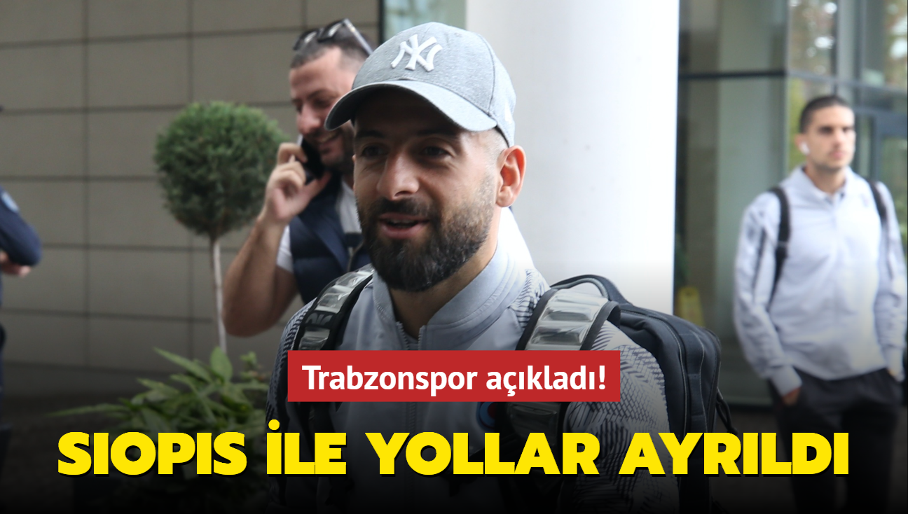 Trabzonspor aklad! Manolis Siopis ile yollar ayrld