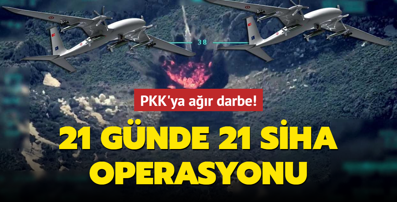 PKK'ya ar darbe! 21 gnde 21 SHA operasyonu