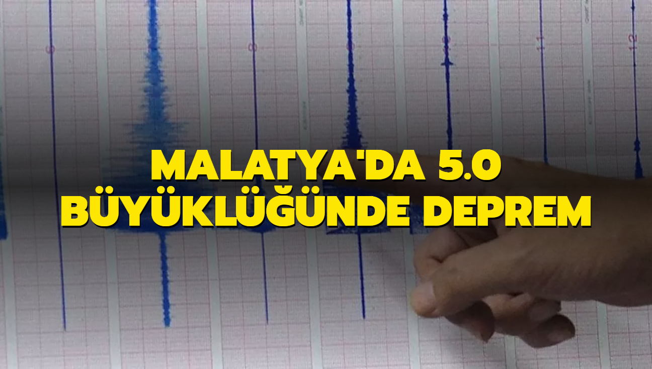Malatya'da 5.0 byklnde deprem