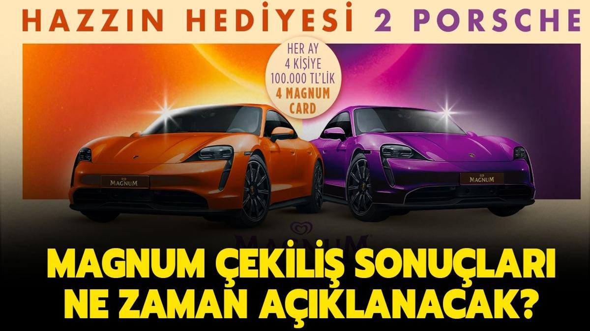 Magnum ekili sonular ne zaman aklanr" Magnum Porsche ekilii bu sene ne zaman" 