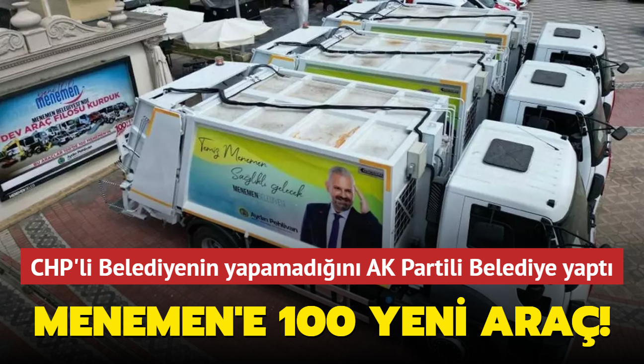 CHP'li zmir Bykehir Belediyesi'nin yapamadn AK Partili Menemen Belediyesi yapt