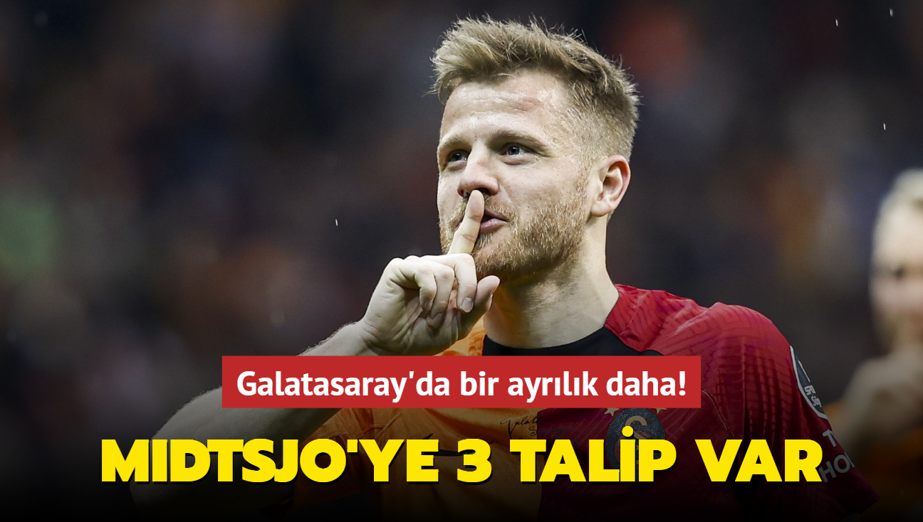 Galatasaray'da bir ayrlk daha! Fredrik Midtsj'ye 3 talip var