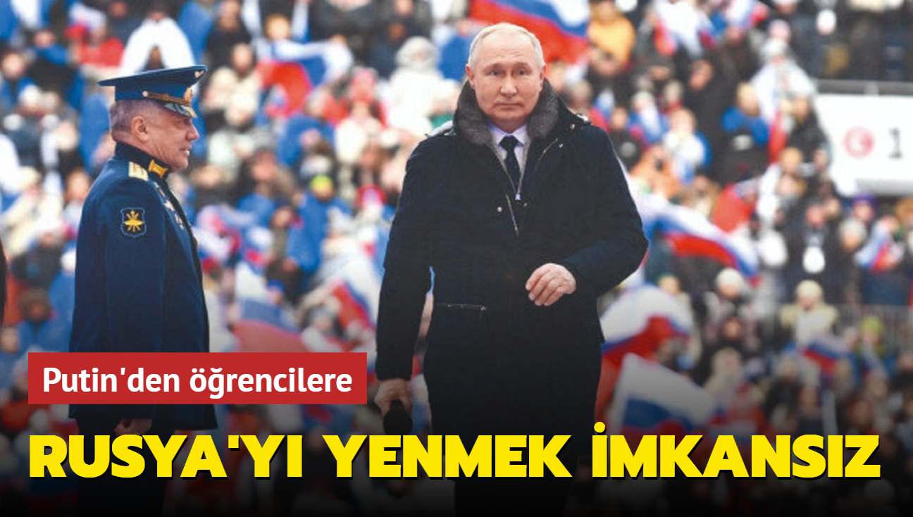 Putin'den rencilere: Rusya'y yenmek imkansz