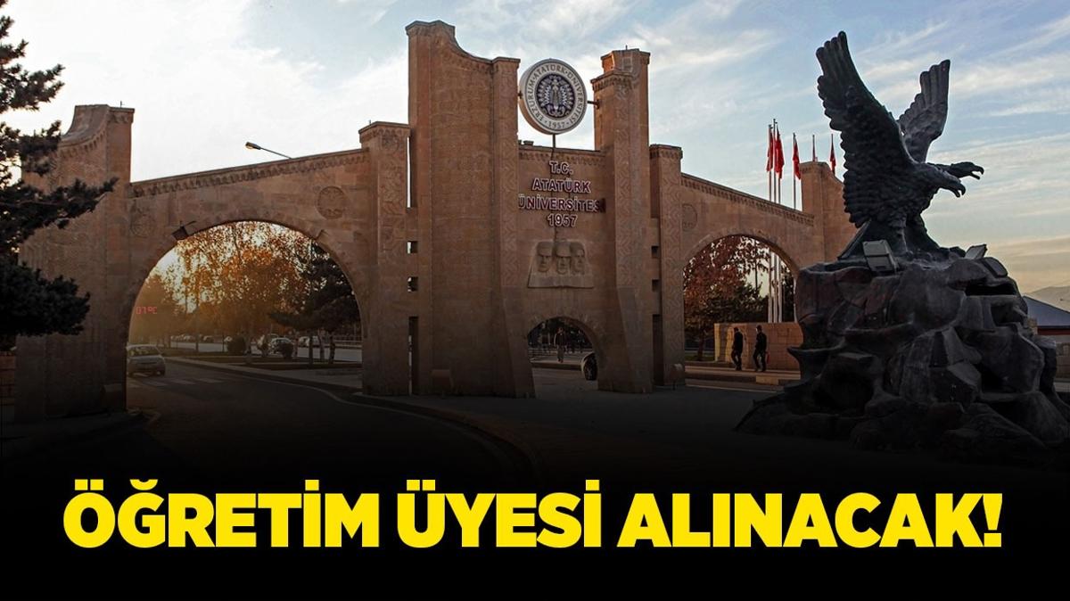 Atatrk niversitesi retim yesi alacak!