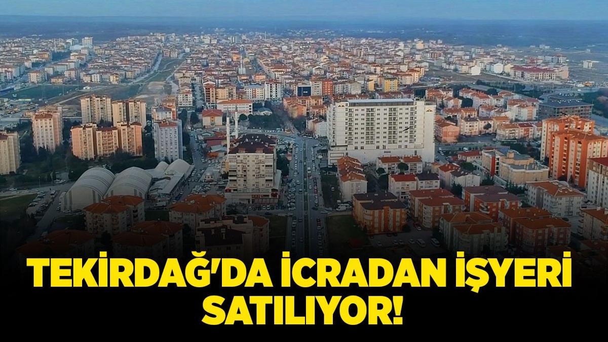 Tekirda'da 3.4 milyon TL'ye icradan iyeri satlyor!