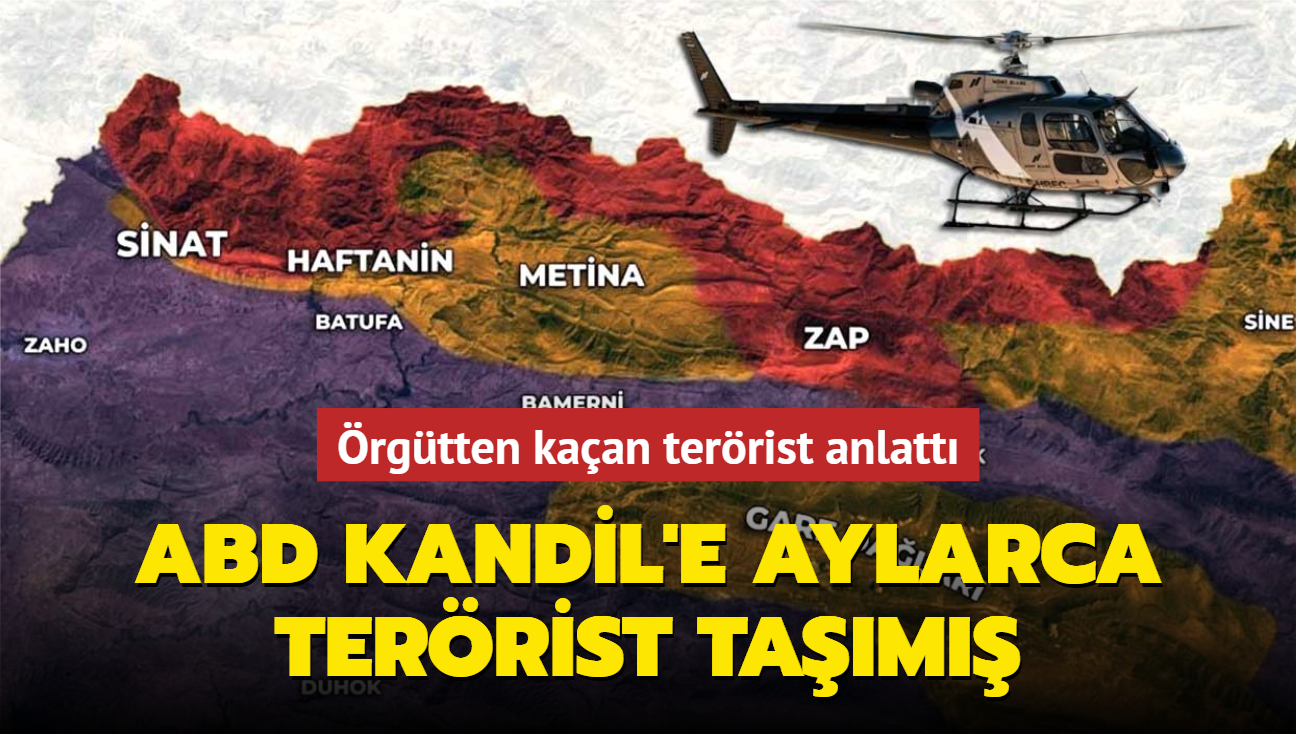 ABD Kandil'e aylarca terrist tam! Teslim olan terrist PKK'ya verilen destei bir bir anlatt