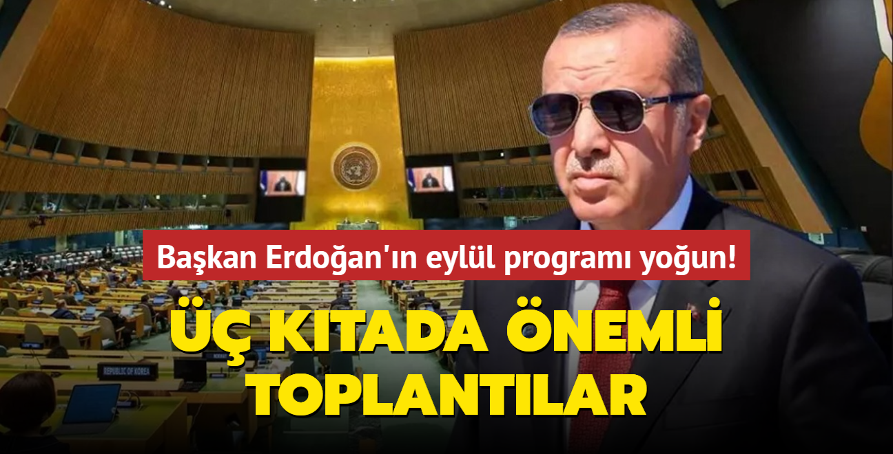 Bakan Erdoan'n eyll program youn:  ktada nemli toplantlar