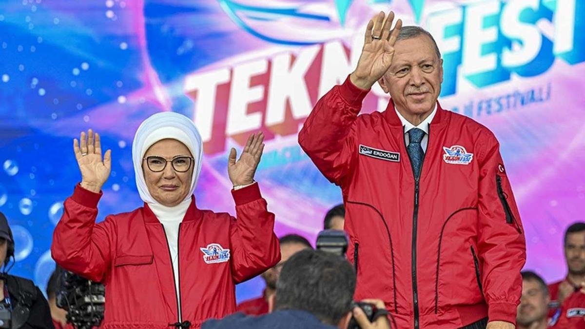 Emine Erdoan'dan TEKNOFEST paylam: Yolunuz ak olsun