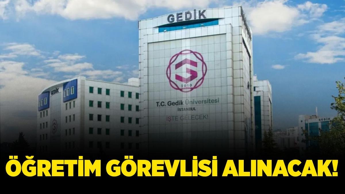 stanbul Gedik niversitesi retim grevlisi alacak!