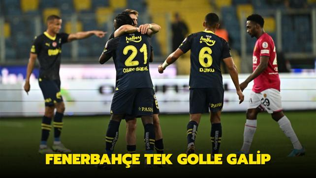 Ma Sonucu: Ankaragc 0-1 Fenerbahe