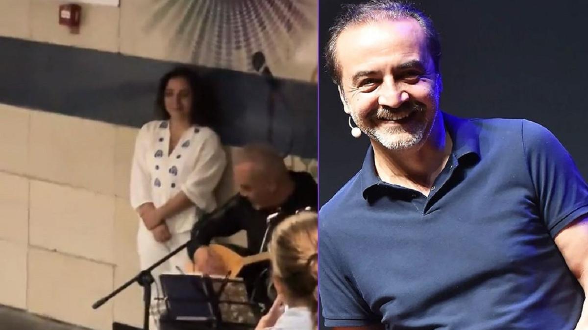 Ylmaz Erdoan'dan metroda saz eliinde konser