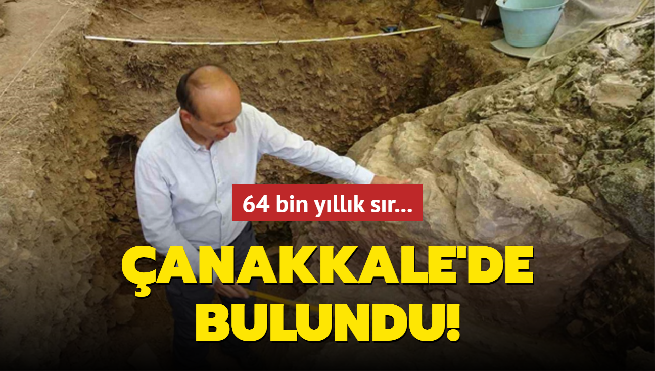 64 bin yllk sr... anakkale'de bulundu!