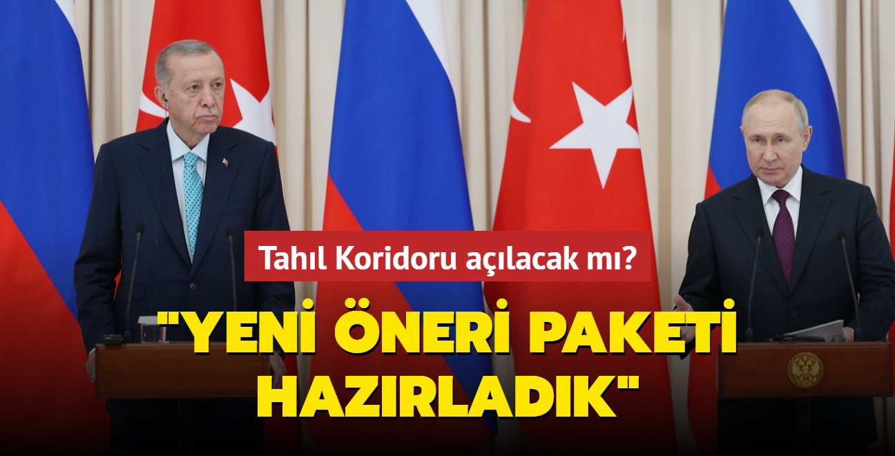 Tahl Koridoru alacak m" Bakan Erdoan: Yeni neri paketi hazrladk