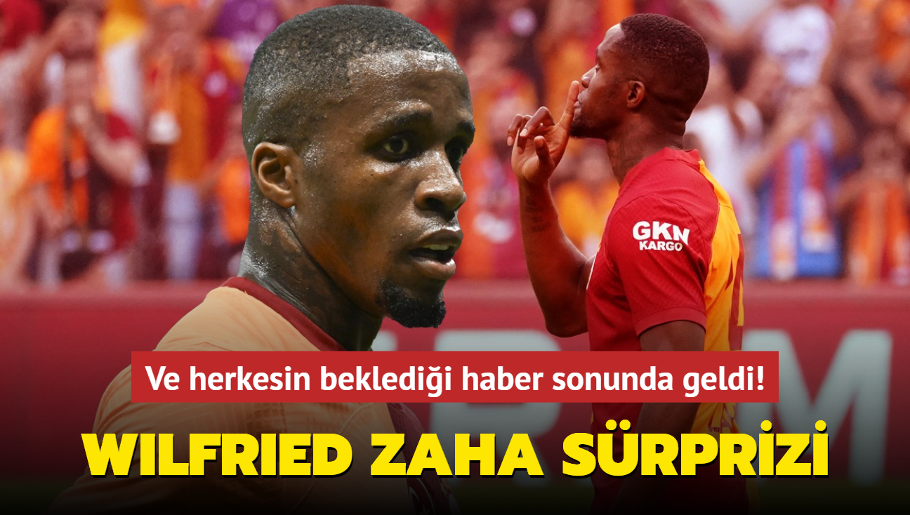 Wilfried Zaha srprizi! Ve herkesin bekledii haber sonunda geldi