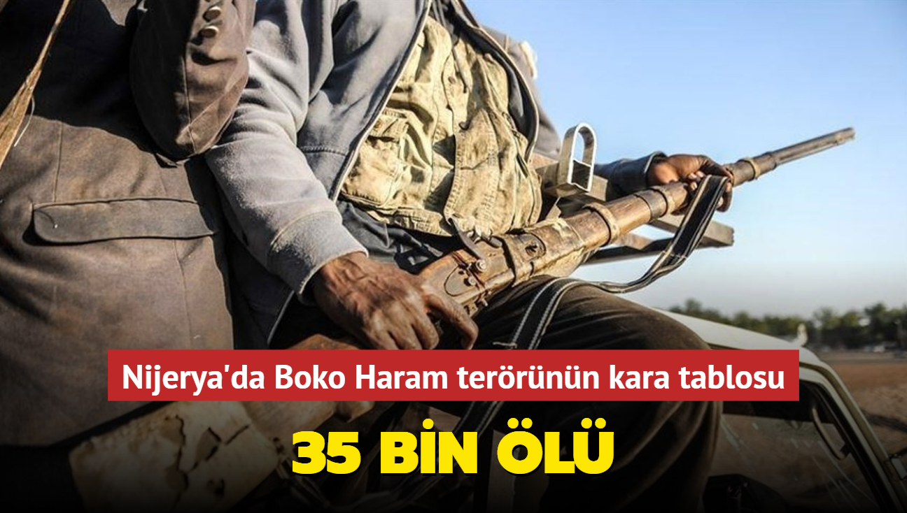 Nijerya'da Boko Haram terrnn kara tablosu: 35 bin l