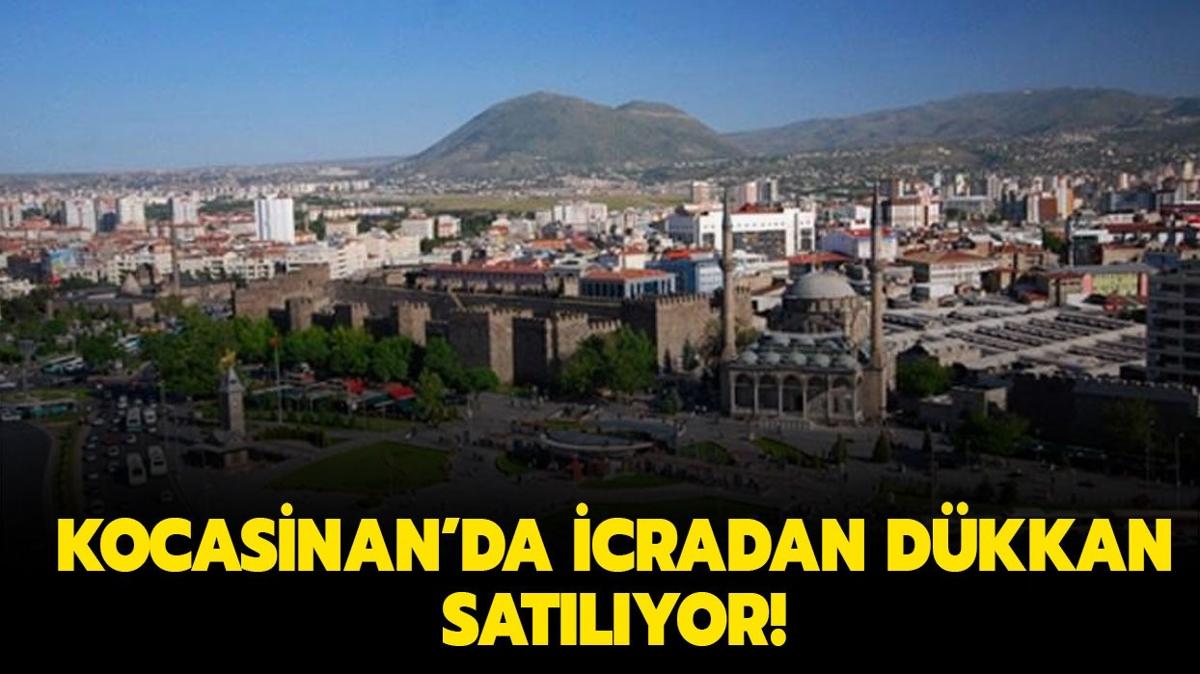 Kocasinan'da 2.9 milyon TL'ye icradan satlk dkkan!