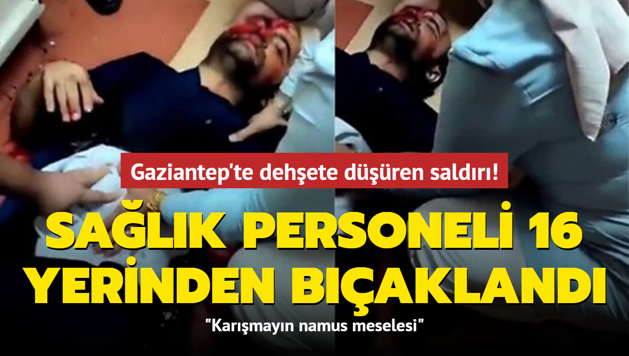 Gaziantep'te dehete dren saldr! Salk personeli 16 yerinden bakland