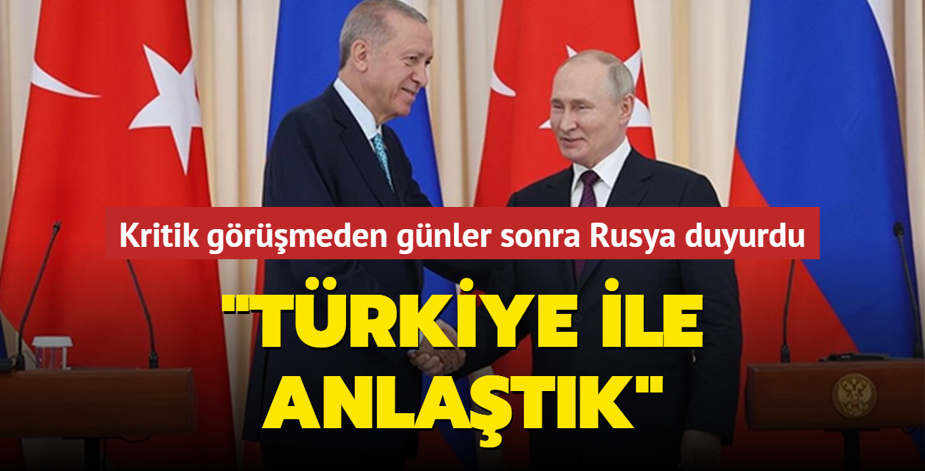 Rusya ve Trkiye 1 milyon ton iin prensipte anlamaya vard