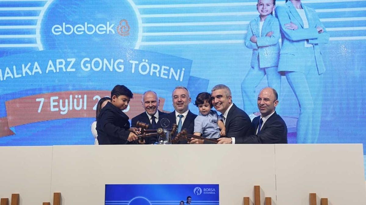 Borsa stanbul'da gong 3,9 milyon talep gelen ebebek iin ald