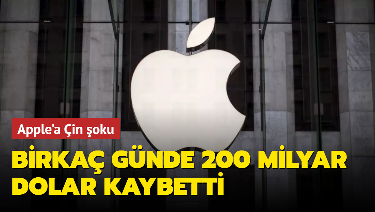 Apple'a in oku: Birka gnde 200 milyar dolar kaybetti