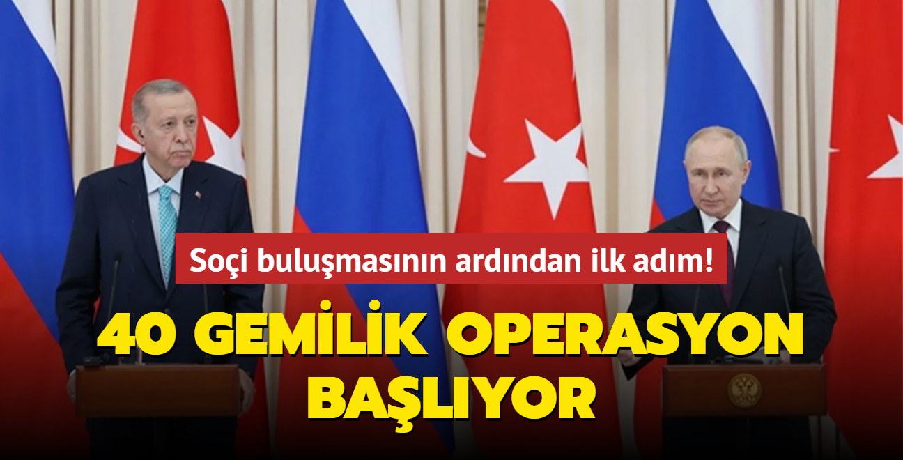 Soi bulumasnn ardndan ilk adm! 40 gemilik operasyon balyor