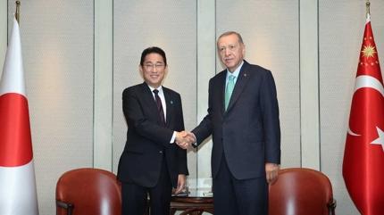 Ba�kan Erdo�an, Japonya Ba�bakan�'n� kabul etti