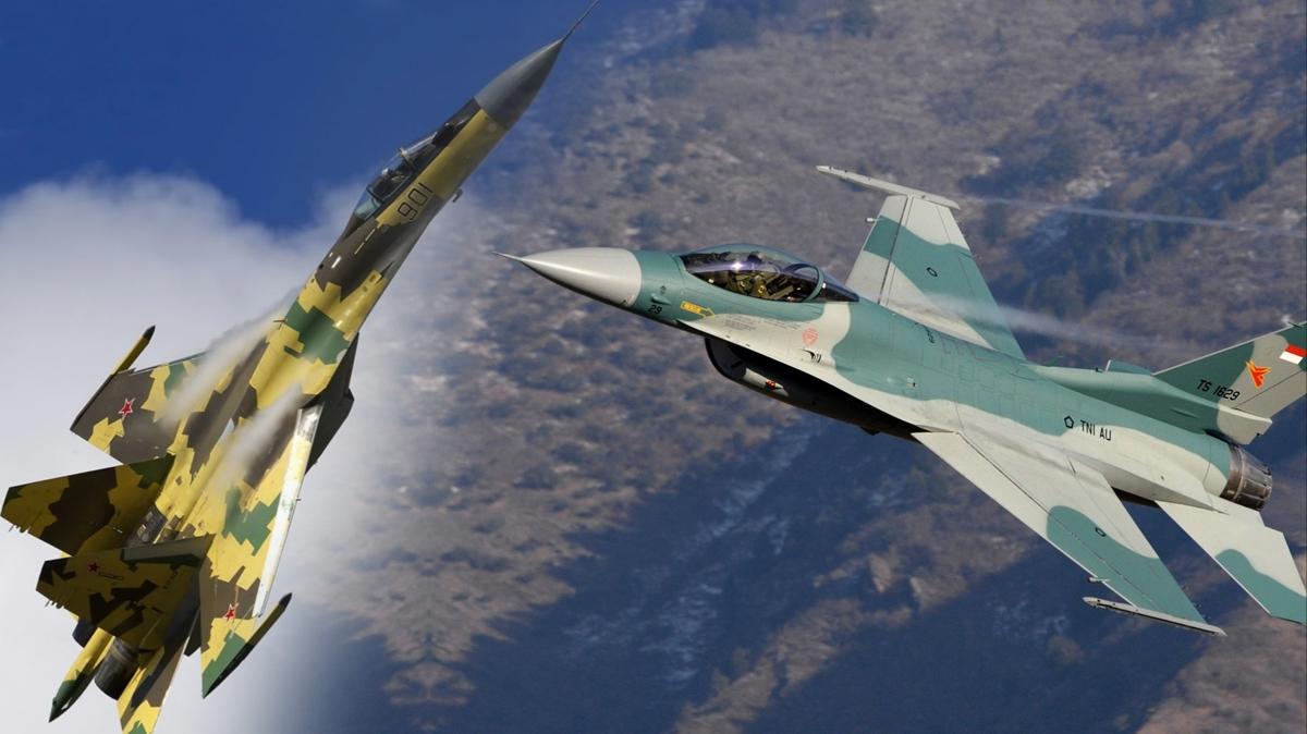 F-16, Su-35'in radarn kr ediyor