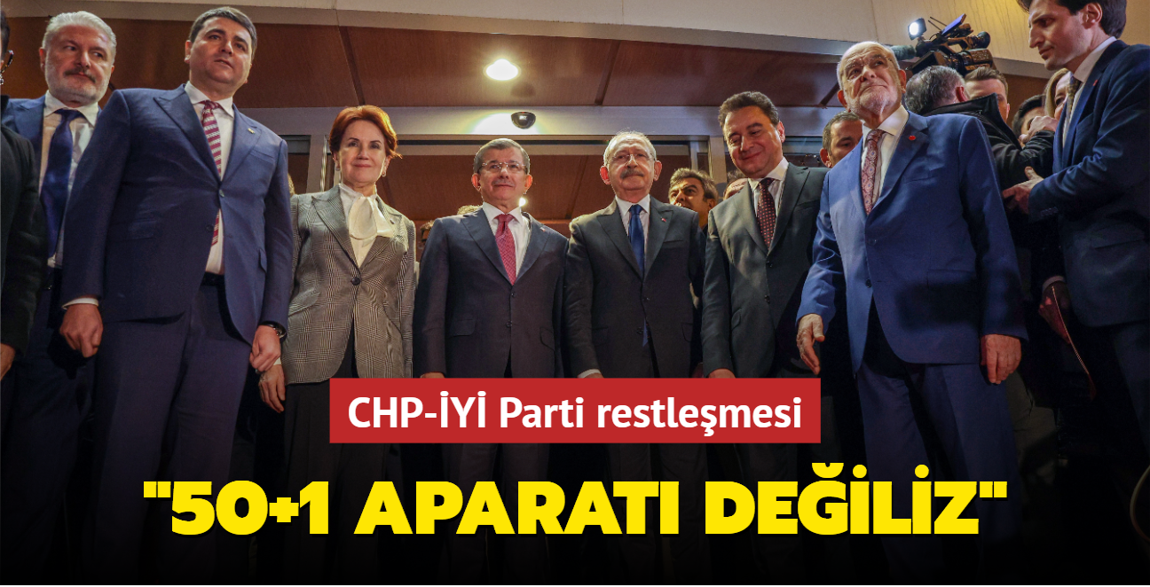 CHP-Y Parti arasnda 'yolun ak olsun' restlemesi: 50+1 aparat deiliz