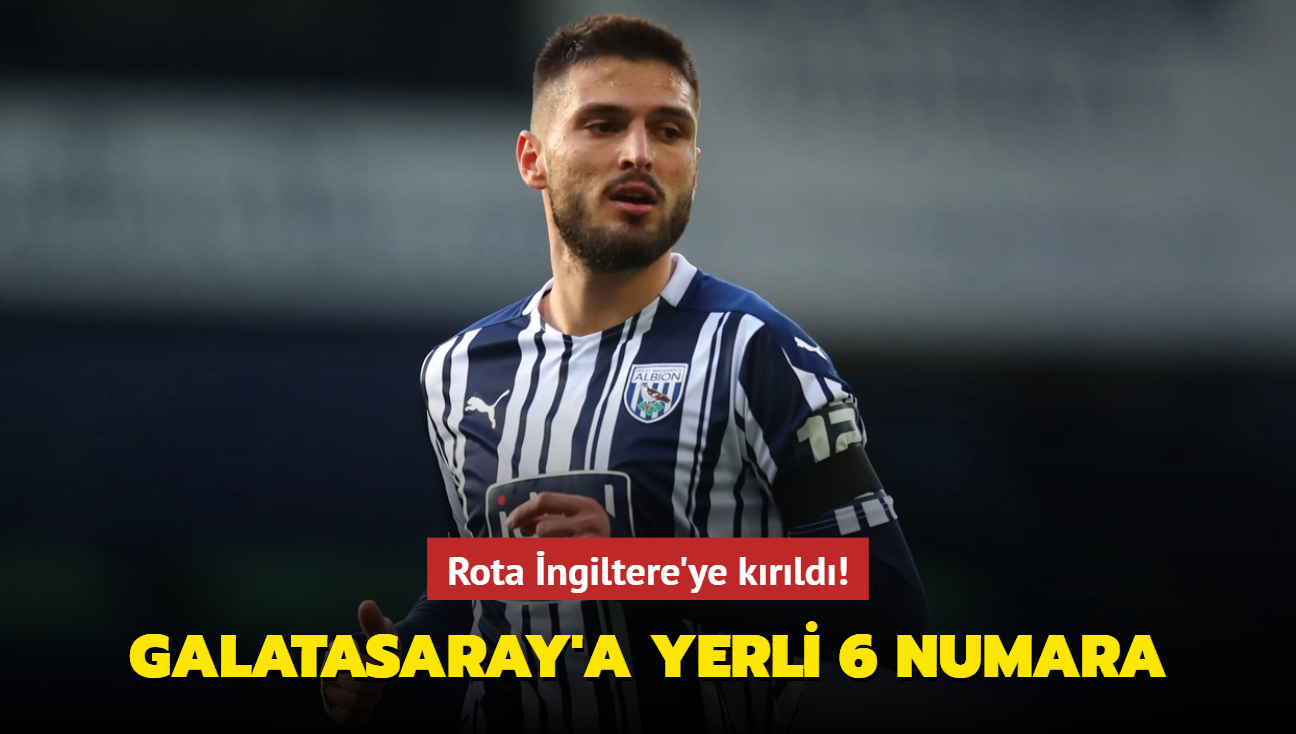 Galatasaray'a yerli 6 numara! Rota ngiltere'ye krld