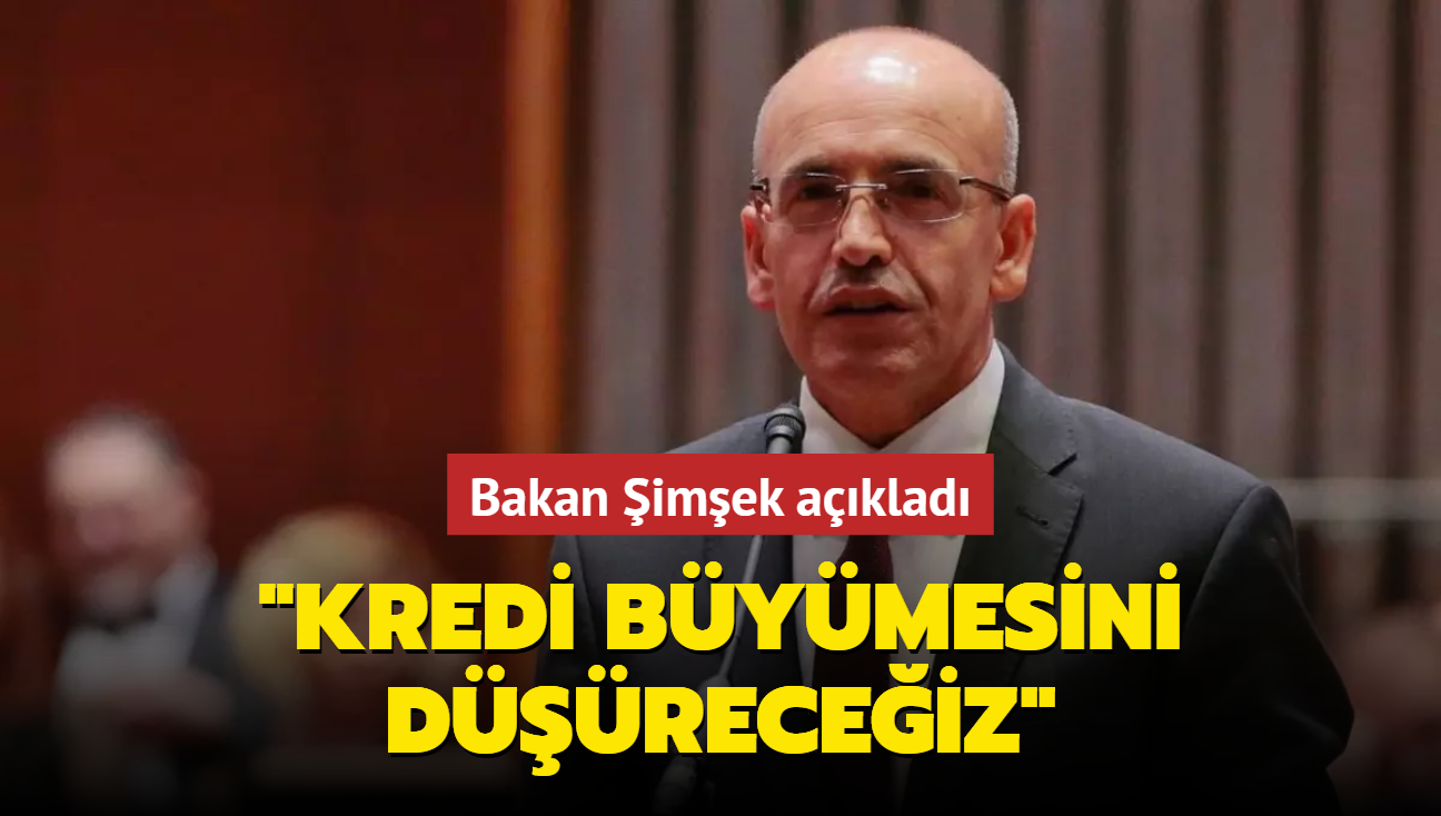 Bakan imek: Kredi bymesini dreceiz