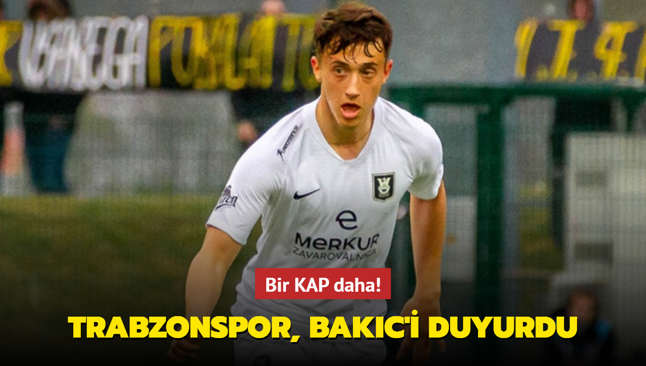 Bir KAP daha! Trabzonspor, Ognjen Bakic'i duyurdu