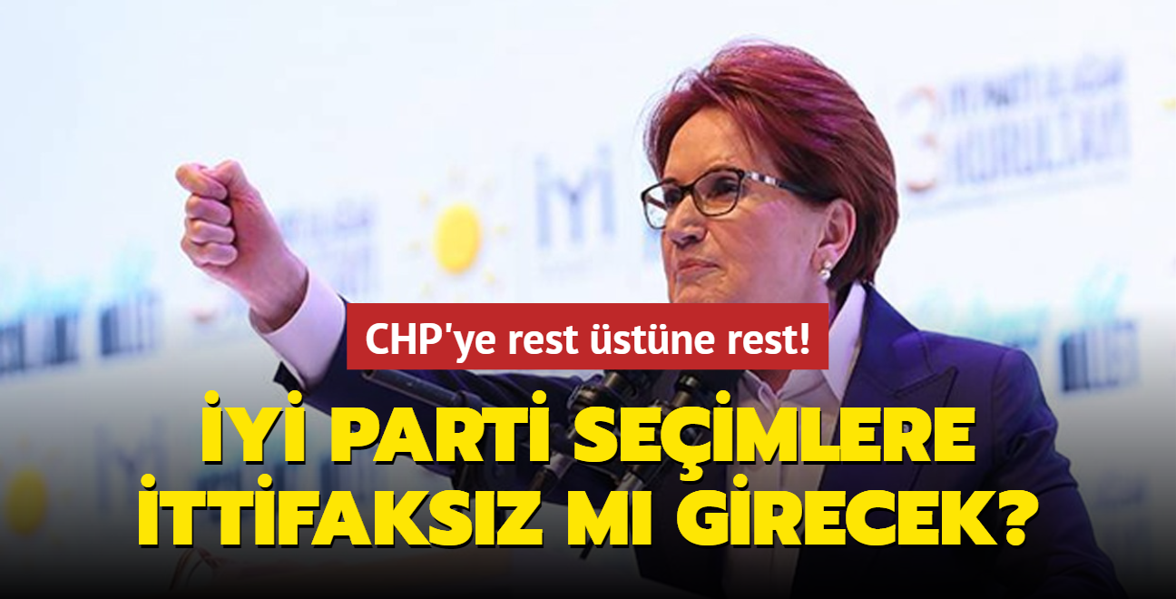 CHP'ye rest stne rest! Y Parti seimlere ittifaksz m girecek"