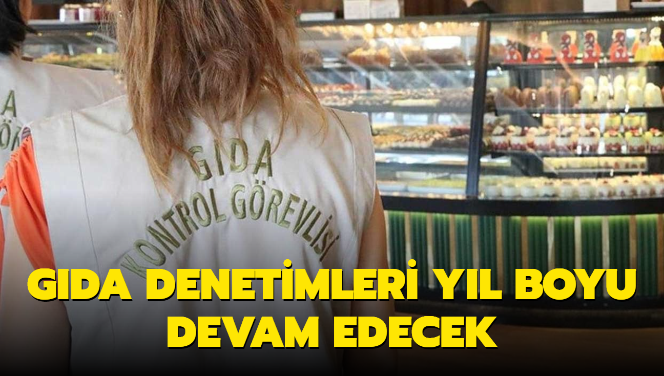 Gda denetimleri yl boyu devam edecek