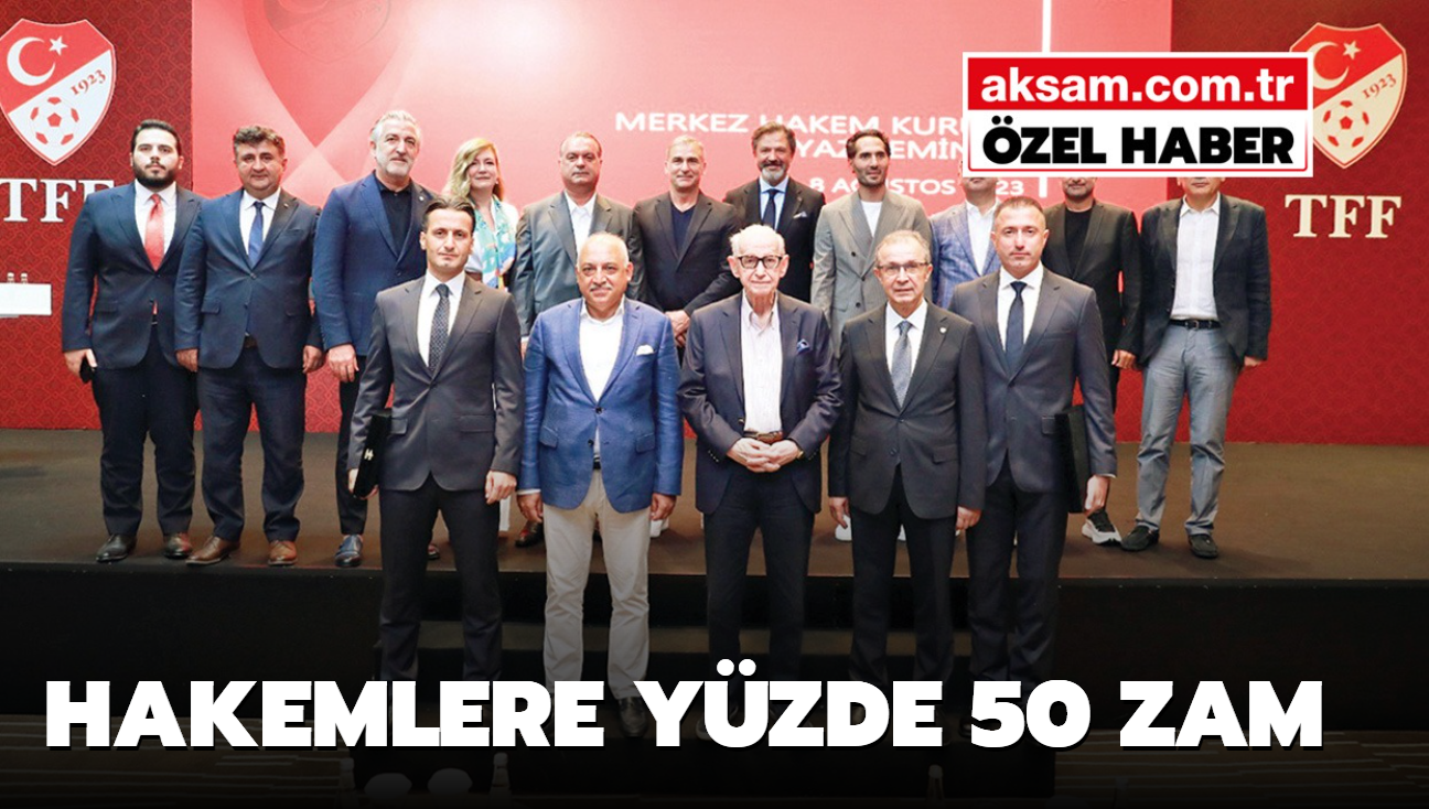 Hakemlere yzde 50 zam