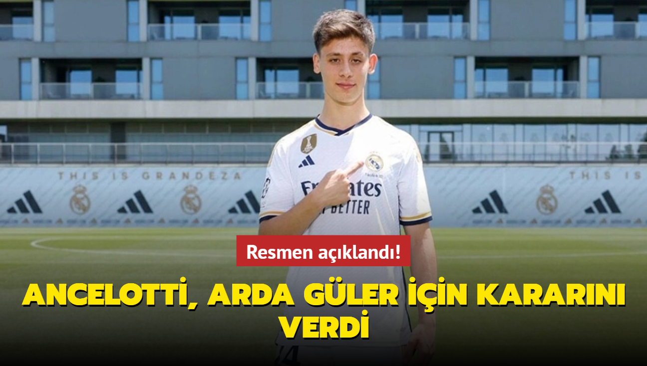 Resmen akland! Ancelotti, Arda Gler iin kararn verdi