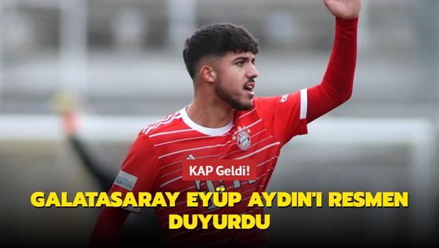 KAP Geldi! Galatasaray Eyp Aydn' resmen duyurdu