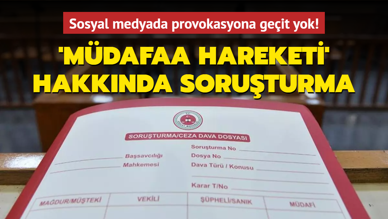 Mdafaa Hareketi sosyal medya hesabna soruturma