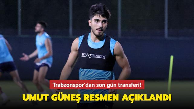 Trabzonspor'dan son gn transferi! Umut Gne resmen akland