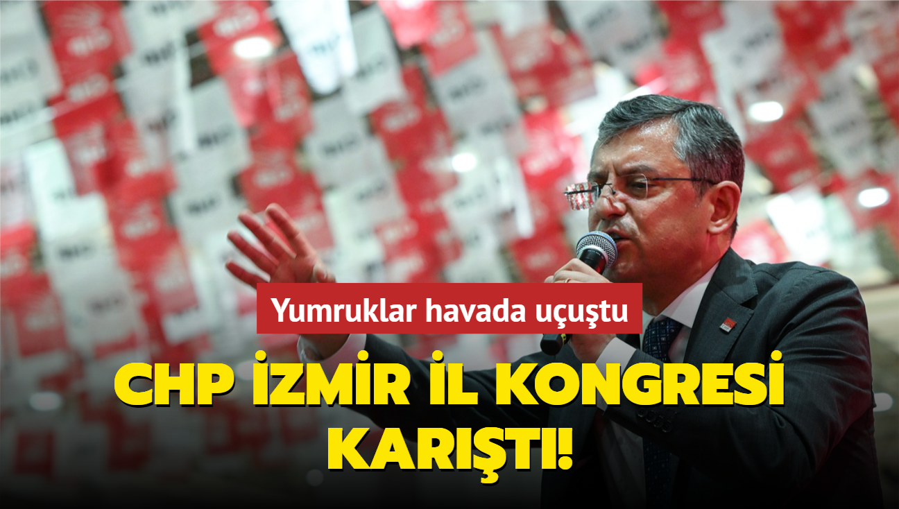 zgr zel'in katld CHP kongresinde arbede! Toplantya ara verildi