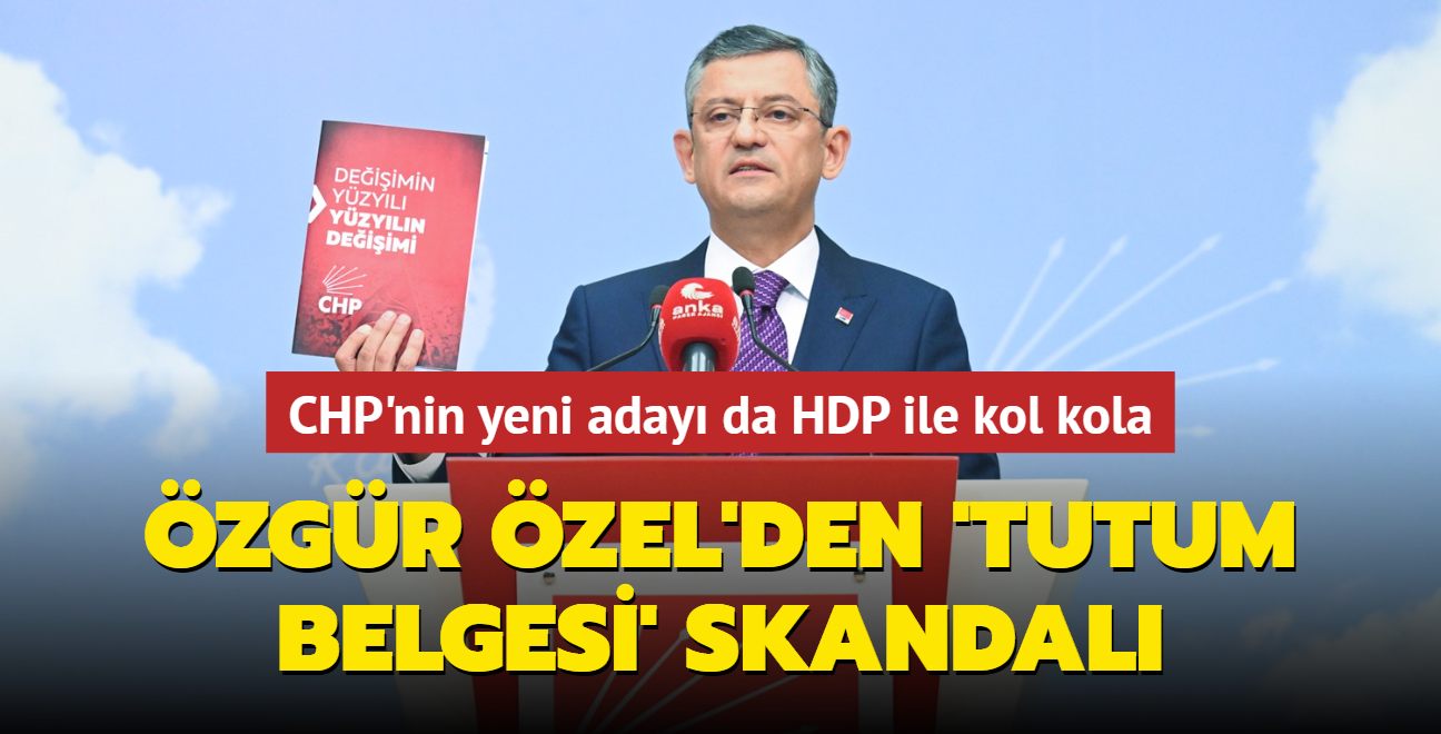 zgr zel'den 'tutum belgesi' skandal! CHP'nin yeni aday da HDP ile kol kola