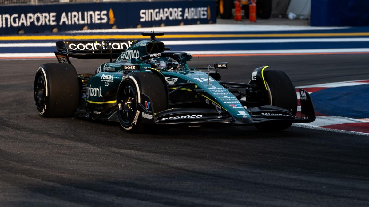 Lance Stroll, F1 Singapur Grand Prix'sinden ekildi