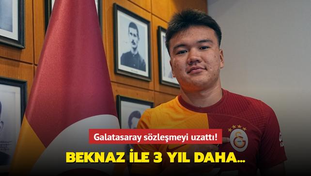 Galatasaray szlemeyi uzatt! Beknaz ile 3 yl daha...