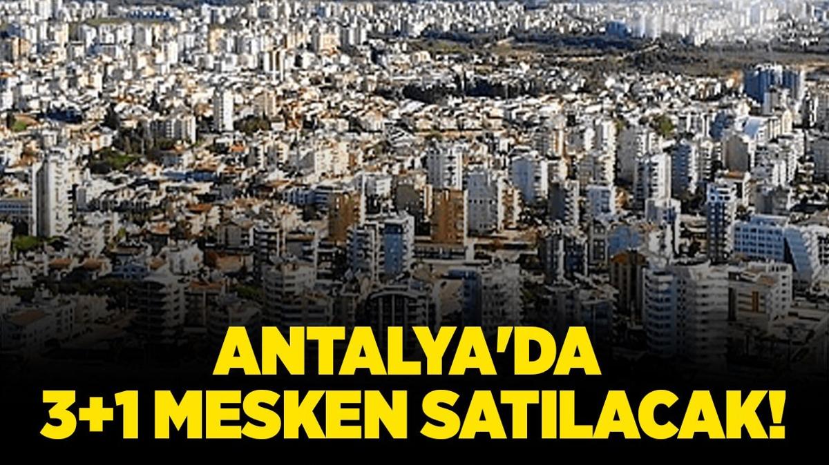 Antalya Konyaalt'nda 3+1 mesken satlacak!