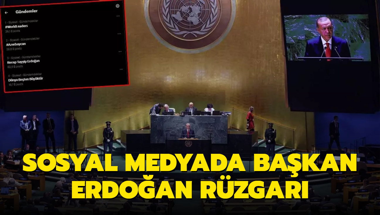 Sosyal medyada Bakan Erdoan rzgar