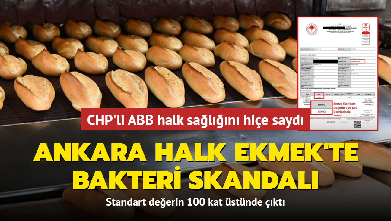 CHP'li ABB halk saln hie sayd... Ankara Halk Ekmek'te bakteri skandal: Standart deerin 100 kat stnde kt